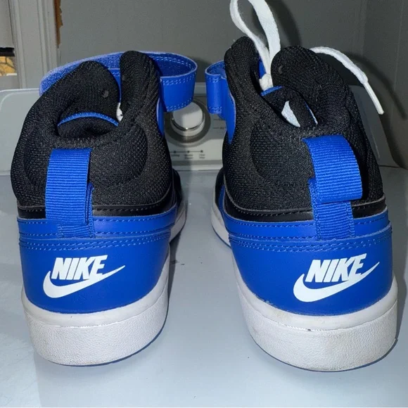 Nike | DM8872-001 Big Kids Court Borough Mid 2 Blue & Black | Size Y6 - Picture 7 of 9